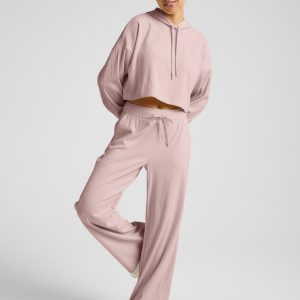 Breathe Easy Ribbed Wide Leg Pant