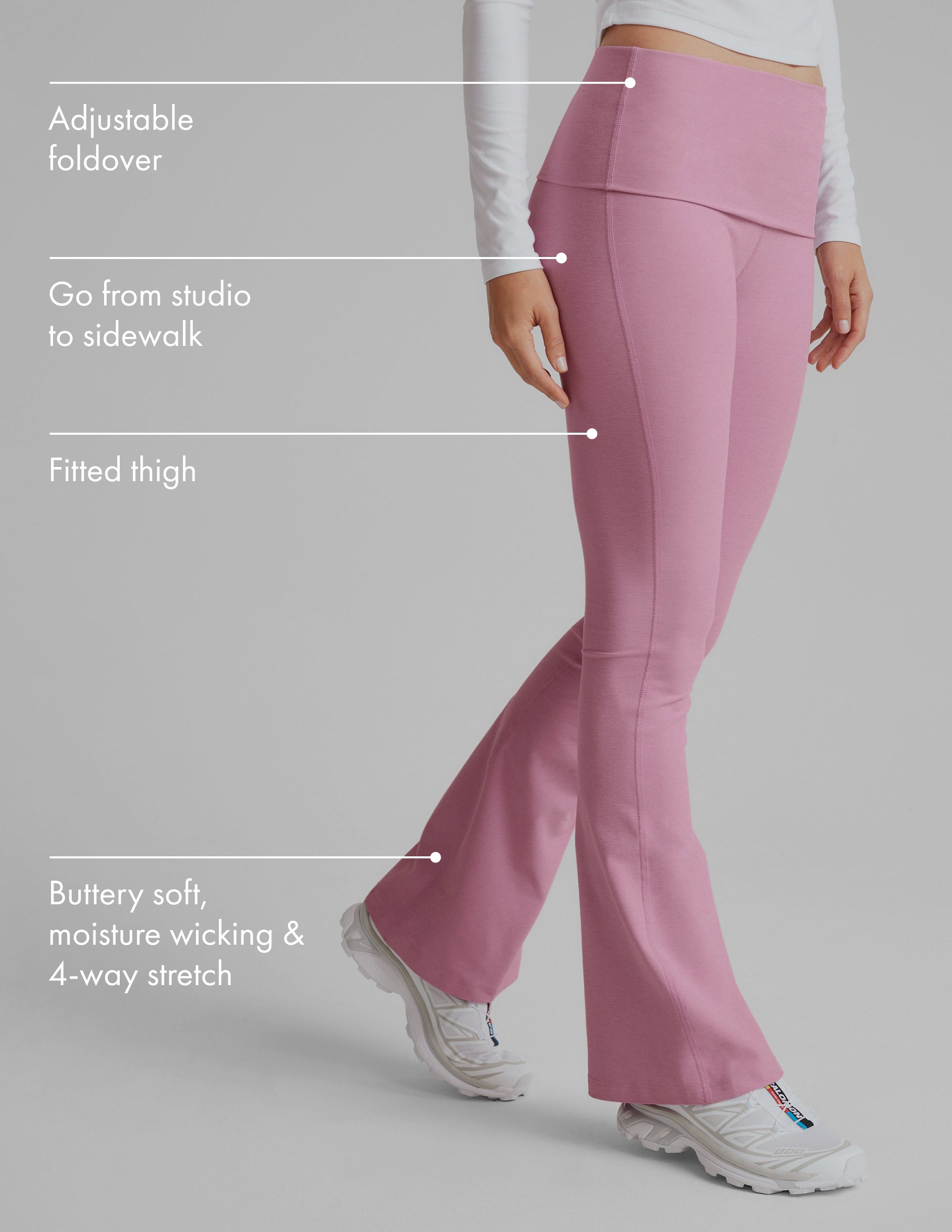 Spacedye Foldover Bootcut Pant - Image 2