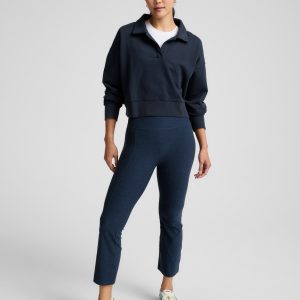Spacedye Pintuck Kick Flare High Waisted Pant