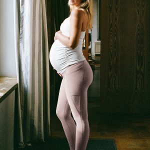 Spacedye Love the Bump Maternity Pocket Midi Legging