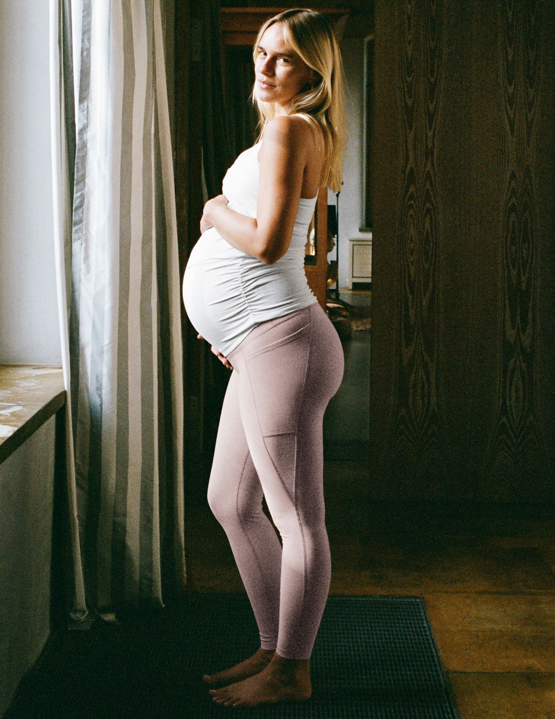 Spacedye Love the Bump Maternity Pocket Midi Legging
