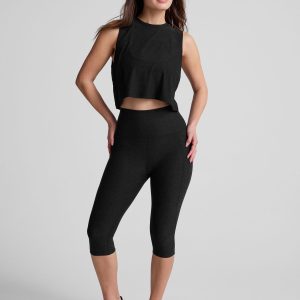 Spacedye High Waisted Pocket Pedal Pusher Legging