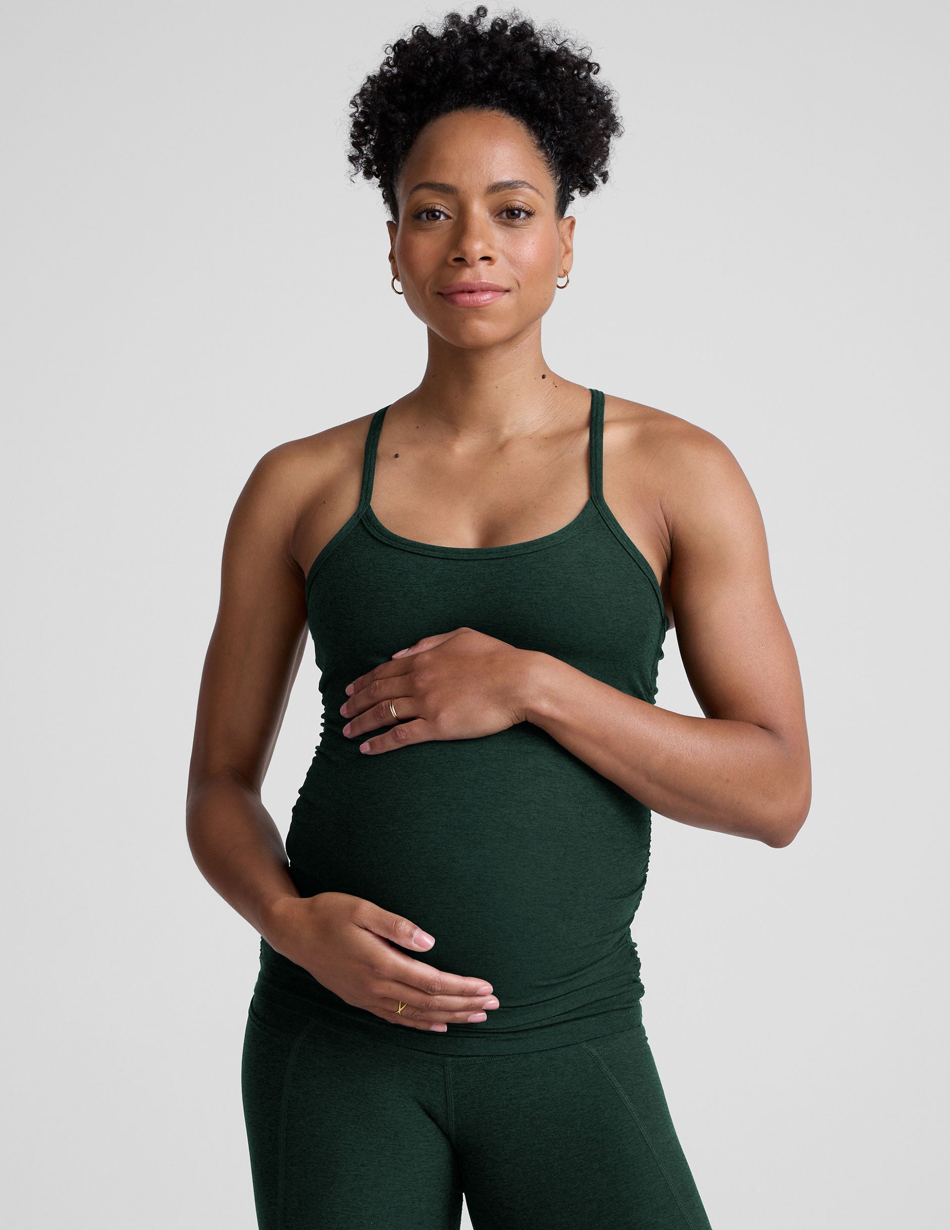 Spacedye Keep Your Cool Maternity Slim Racerback Tank - Image 3