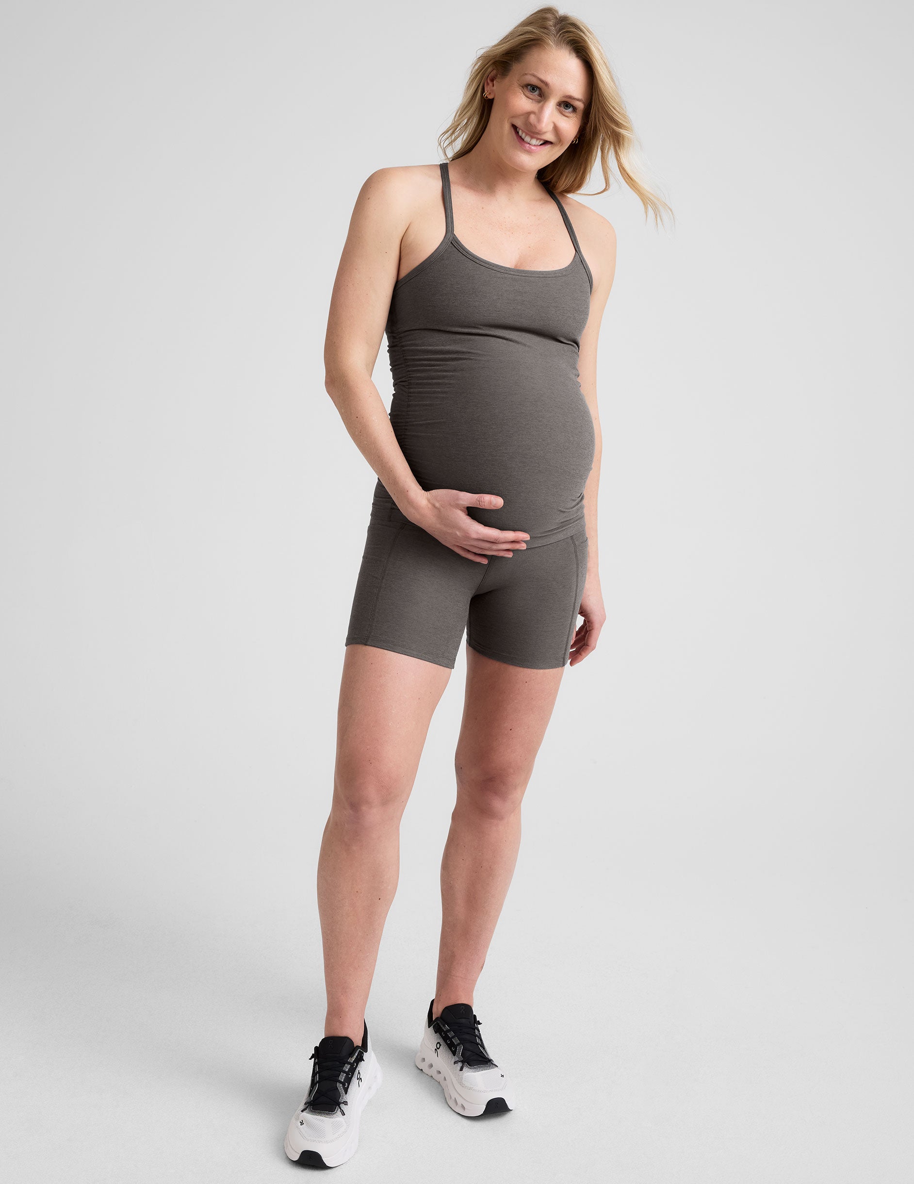 Spacedye Keep Your Cool Maternity Slim Racerback Tank - Image 4