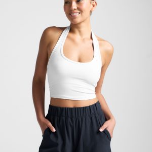 Spacedye Well Rounded Cropped Halter Tank