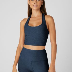 Spacedye Well Rounded Cropped Halter Tank