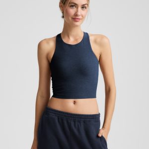 Spacedye High Neck Cropped Tank
