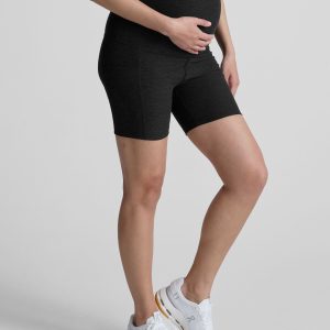 Spacedye Keep Pace 5 Maternity Pocket Biker Short