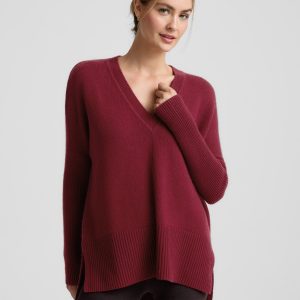 Wool-Cashmere V-Neck Sweater