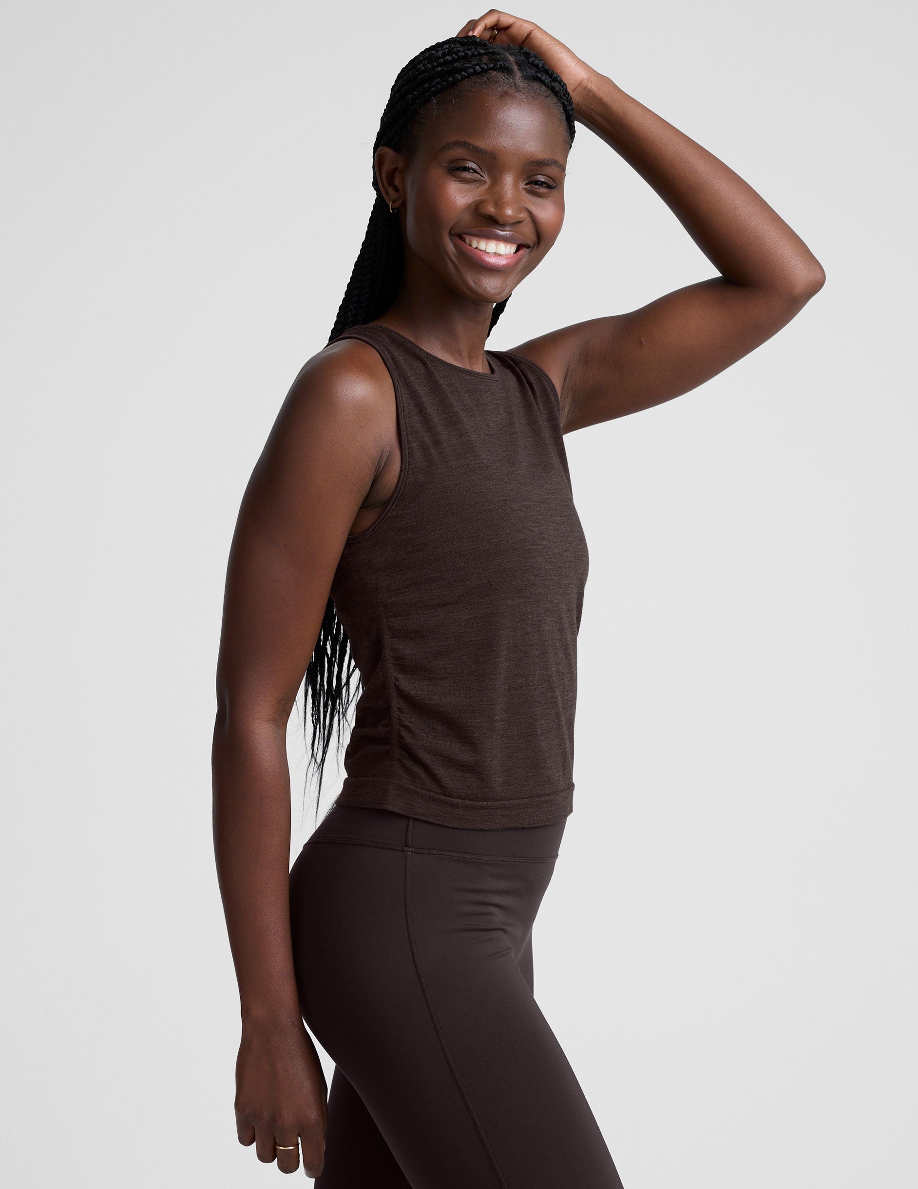 LuxeKnit Merino Wool Racerback Tank - Image 2